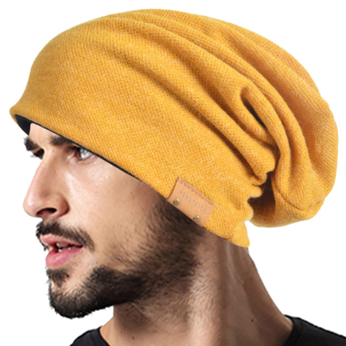VECRY Men Oversized Slouch Beanie Large Skullcap Knit Hat