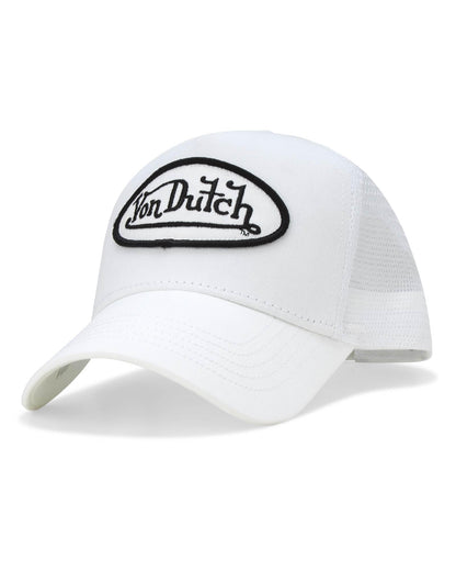 Von Dutch Unisex Trucker Hat - Retro Classic Solid Color Mesh Back Snapback Baseball Cap for Men & Women.
