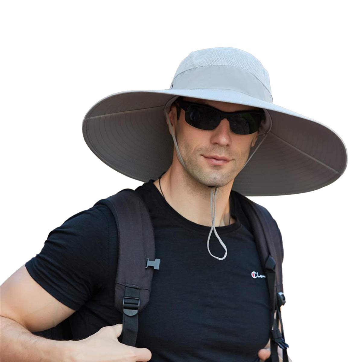 Leotruny Super Wide Brim Bucket Hat UPF50+ Waterproof Sun Hat for Fishing