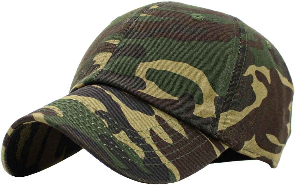 KBETHOS Classic Unisex Cotton Adjustable Low Crown Baseball Cap – Plain Dad Hat