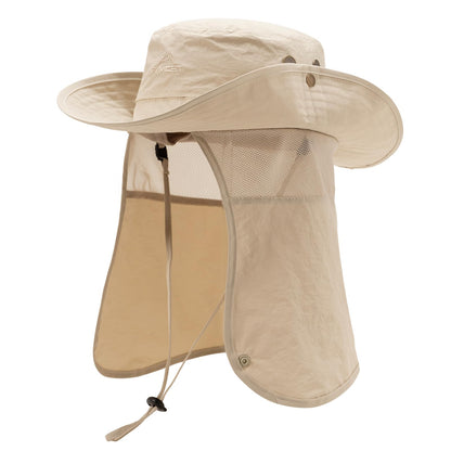 Comhats Sun Hat with Neck Flap for Men, UPF 50+ Wide Brim Cooling Oversized