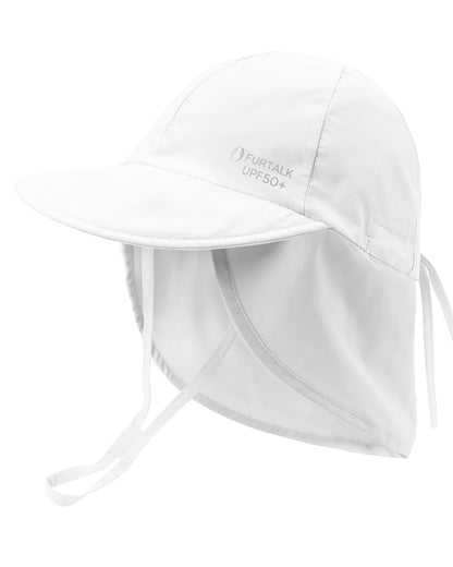 FURTALK Baby Sun Hat with Neck Flap UPF 50+ Toddler Quick Dry Swim Hat