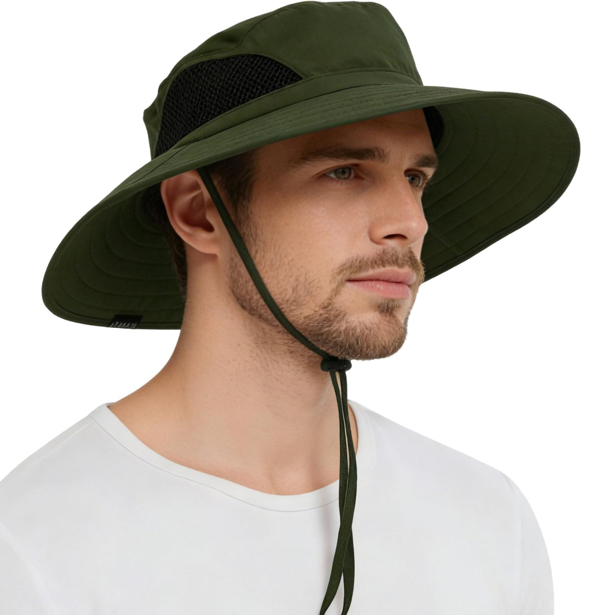 Wide Brim Sun Bucket Hat, Waterproof Boonie Hat for Men & Women