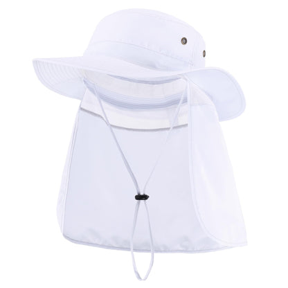Home Prefer UPF50 Mens Sun Hat with Neck Flap Quick Dry UV Protection Cap Womens Wide Brim Fishing Hat Neck Flap Beach Garden
