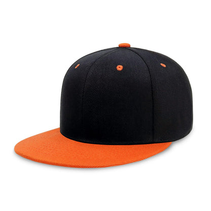 CHOK.LIDS Classic Snapback Flat Bill Hat Blank Adjustable Baseball Cap