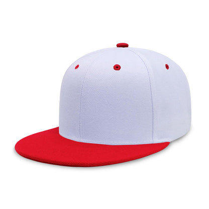 CHOK.LIDS Classic Snapback Flat Bill Hat Blank Adjustable Baseball Cap