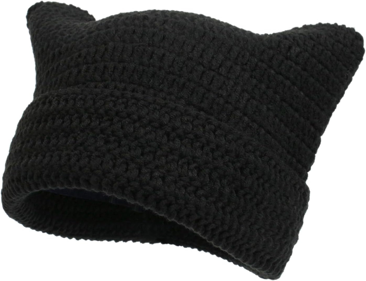 Women Beanie Warm Winter Hats, Soft Knit Lazy Beanie for Women, Women Cat Beanie，Women Fox hat, Slouchy Beanies for Women