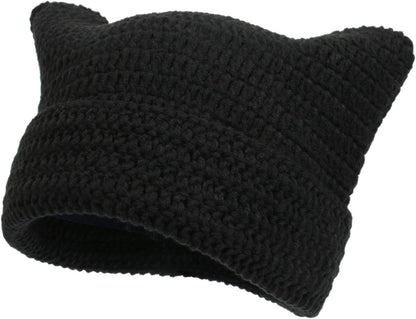 Women Beanie Warm Winter Hats, Soft Knit Lazy Beanie for Women, Women Cat Beanie，Women Fox hat, Slouchy Beanies for Women