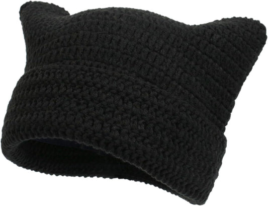 Women Beanie Warm Winter Hats, Soft Knit Lazy Beanie for Women, Women Cat Beanie，Women Fox hat, Slouchy Beanies for Women