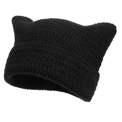 Women Beanie Warm Winter Hats, Soft Knit Lazy Beanie for Women, Women Cat Beanie，Women Fox hat, Slouchy Beanies for Women