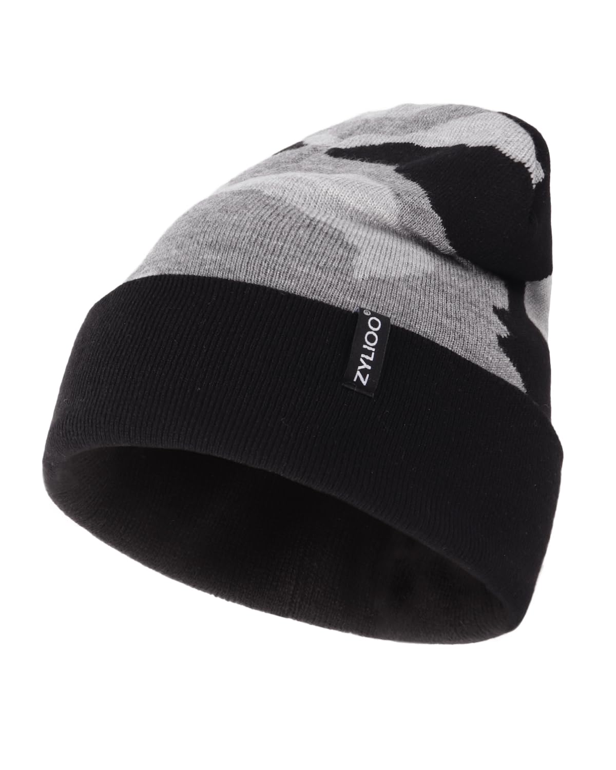 Zylioo XXL Beanie for Men,Big Head Winter Knit Hat,Stretch Warm Skull Cap