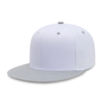 CHOK.LIDS Classic Snapback Flat Bill Hat Blank Adjustable Baseball Cap