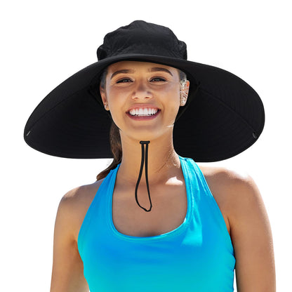 Leotruny Women Super Wide Brim Sun Hat UPF50+ Waterproof Bucket Hat
