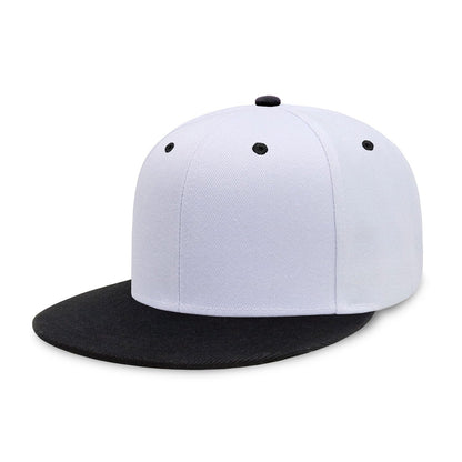 CHOK.LIDS Classic Snapback Flat Bill Hat Blank Adjustable Baseball Cap