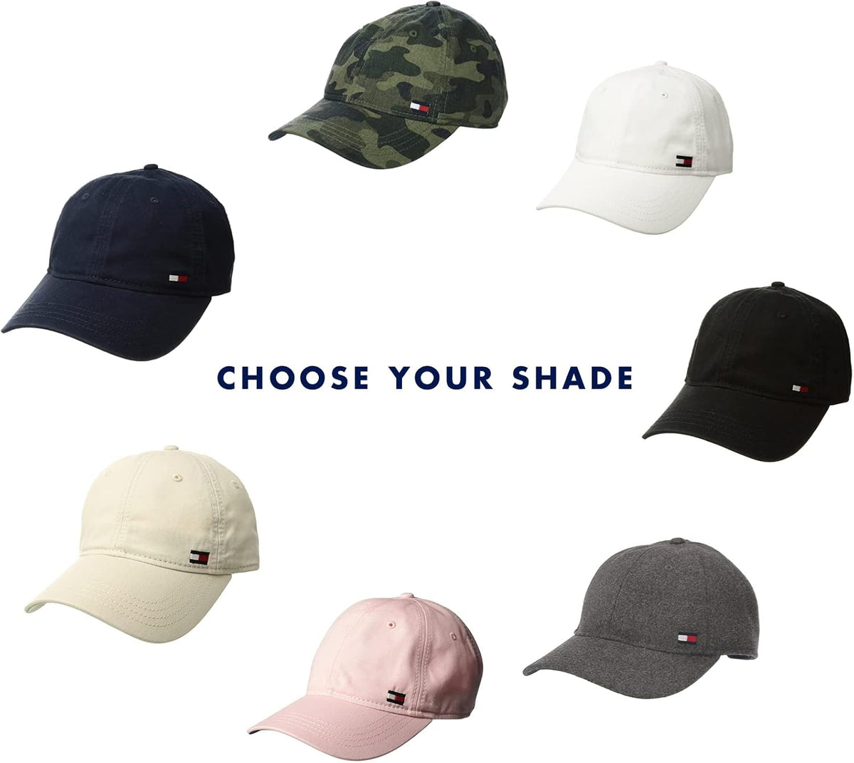 Tommy Hilfiger Men's Cotton Billy Adjustable Flap Baseball Cap