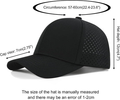 VOBOOM Men Laser Mesh Ball Cap Snapback Baseball Cap