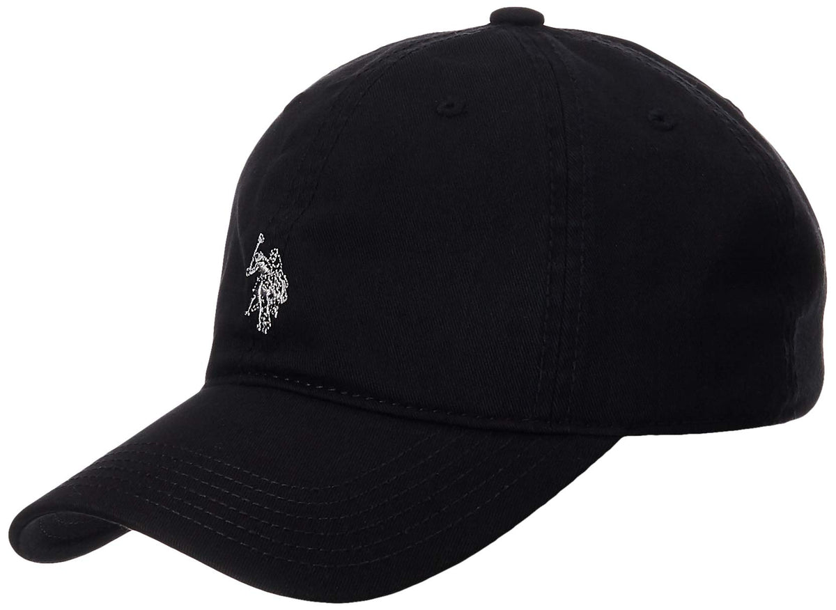 U.S. Polo Assn. Baseball Cap, 100% Cotton Adjustable Dad Hat with Small Pony Logo