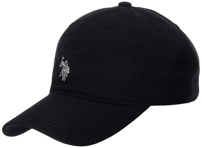 U.S. Polo Assn. Baseball Cap, 100% Cotton Adjustable Dad Hat with Small Pony Logo
