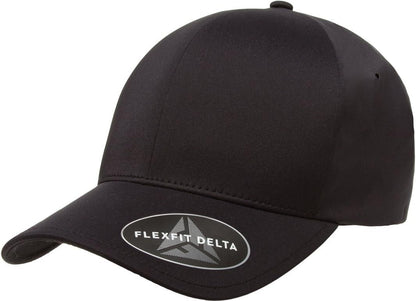 Flexfit Men's Delta Seamless Baseball Cap, Black, Large-X-Large