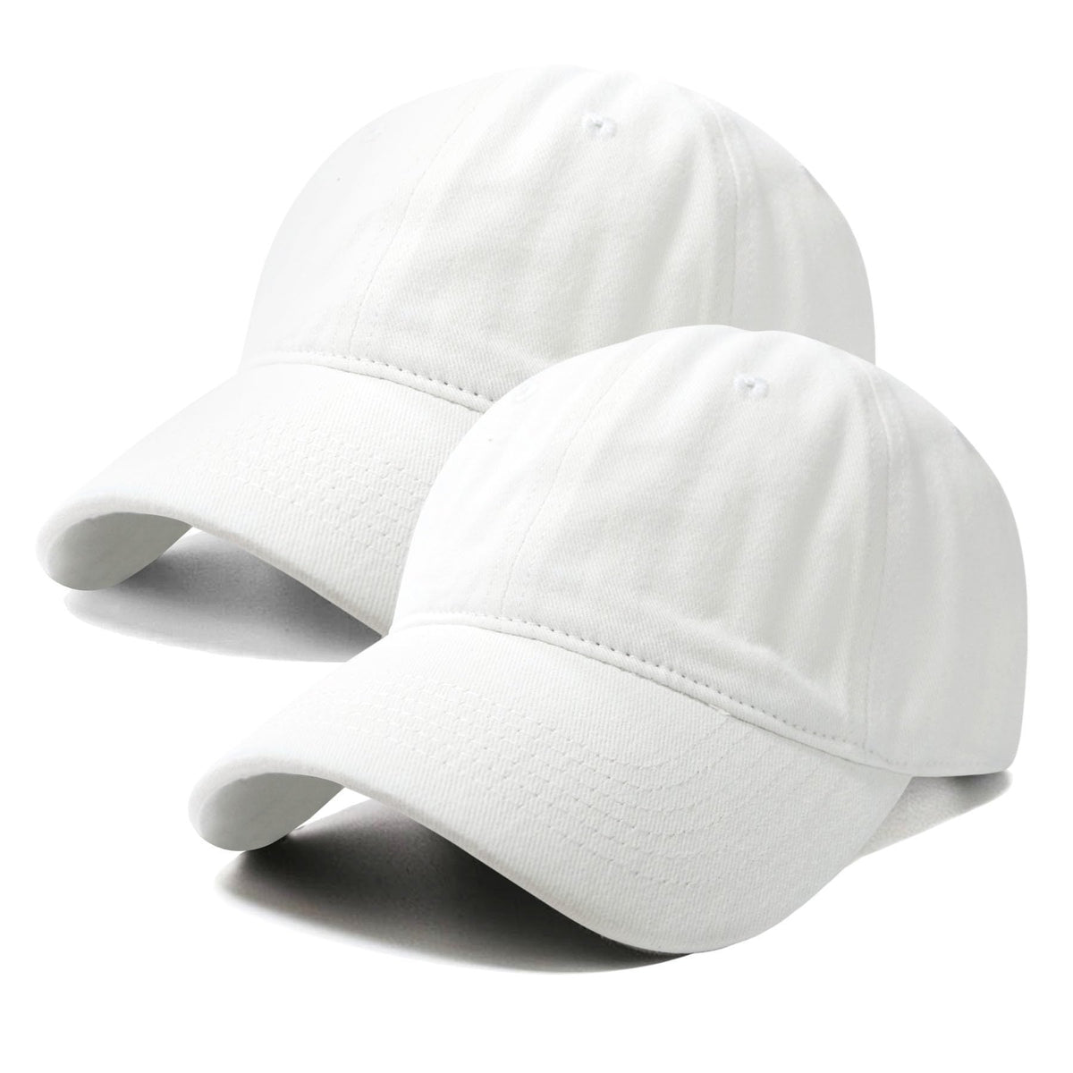 PFFY 2 Packs Vintage Washed Distressed Baseball Cap Dad Hat for Men Women