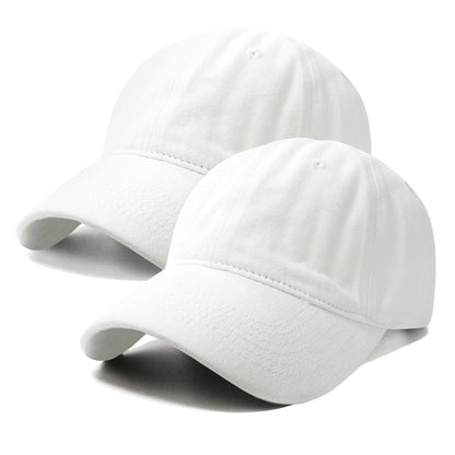 PFFY 2 Packs Vintage Washed Distressed Baseball Cap Dad Hat for Men Women