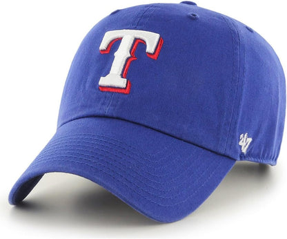 47 Brand MLB Team Color Home Primary Logo Clean Up Adjustable Baseball Cap Hat, Adult