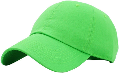 KBETHOS Classic Unisex Cotton Adjustable Low Crown Baseball Cap – Plain Dad Hat