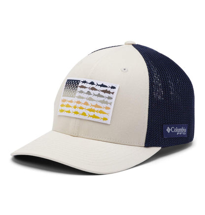 Columbia Unisex Adult PFG Logo Mesh Ball Cap