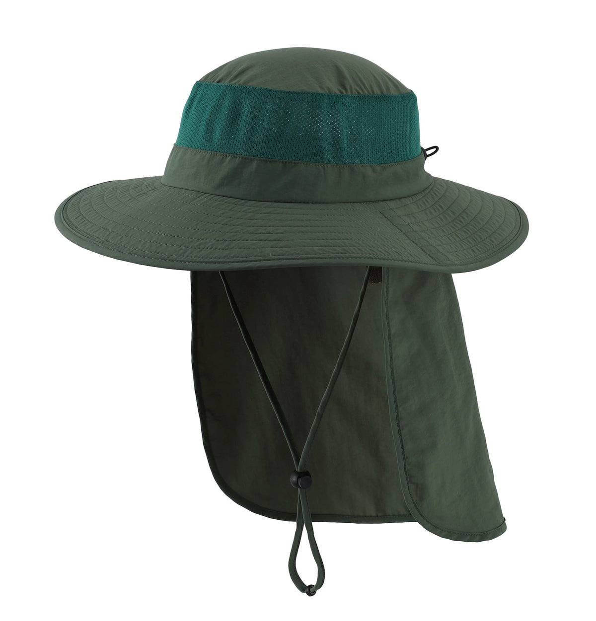 Home Prefer Outdoor UPF50+ Mesh Sun Hat Wide Brim Fishing Hat with Neck Flap Sun Hat for Men Women