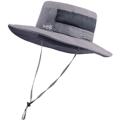 BASSDASH UPF 50+ Sun Fishing Hat Water Resistant with Detachable Neck Flap