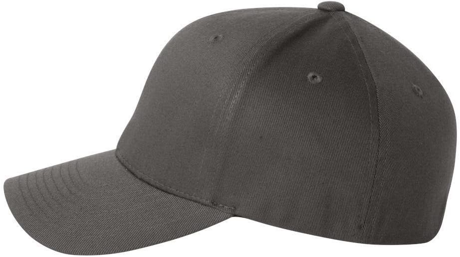 Flexfit Men's Wooly Combed Twill Fitted Baseball Cap, Dark Gray, Large-X-Large