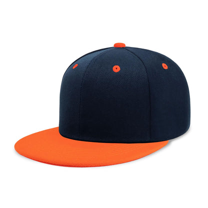CHOK.LIDS Classic Snapback Flat Bill Hat Blank Adjustable Baseball Cap