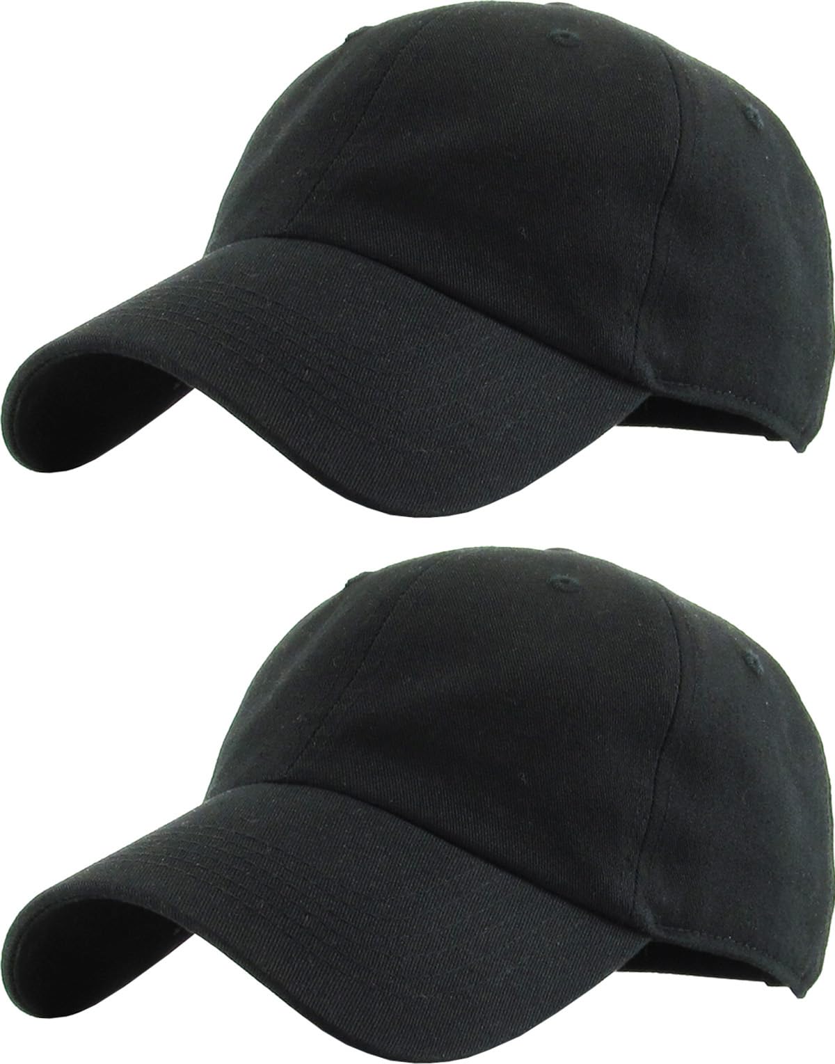 KBETHOS Classic Unisex Cotton Adjustable Low Crown Baseball Cap – Plain Dad Hat