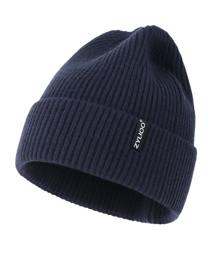 Zylioo XXL Beanie for Men,Big Head Winter Knit Hat,Stretch Warm Skull Cap