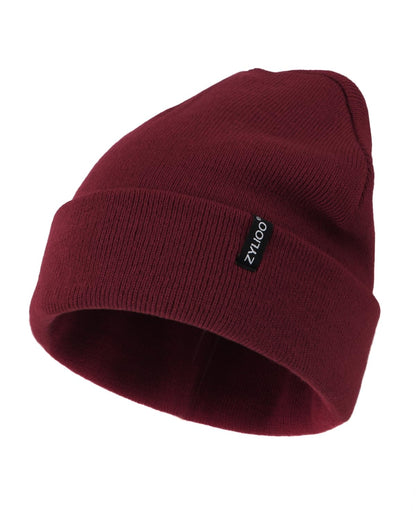 Zylioo XXL Beanie for Men,Big Head Winter Knit Hat,Stretch Warm Skull Cap