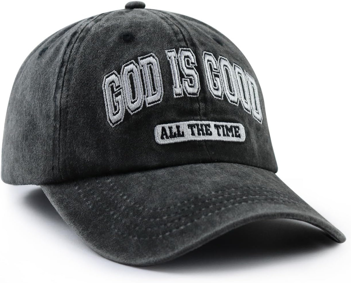 God is Good All The Time Hat for Men Women, Christian Baseball Cap