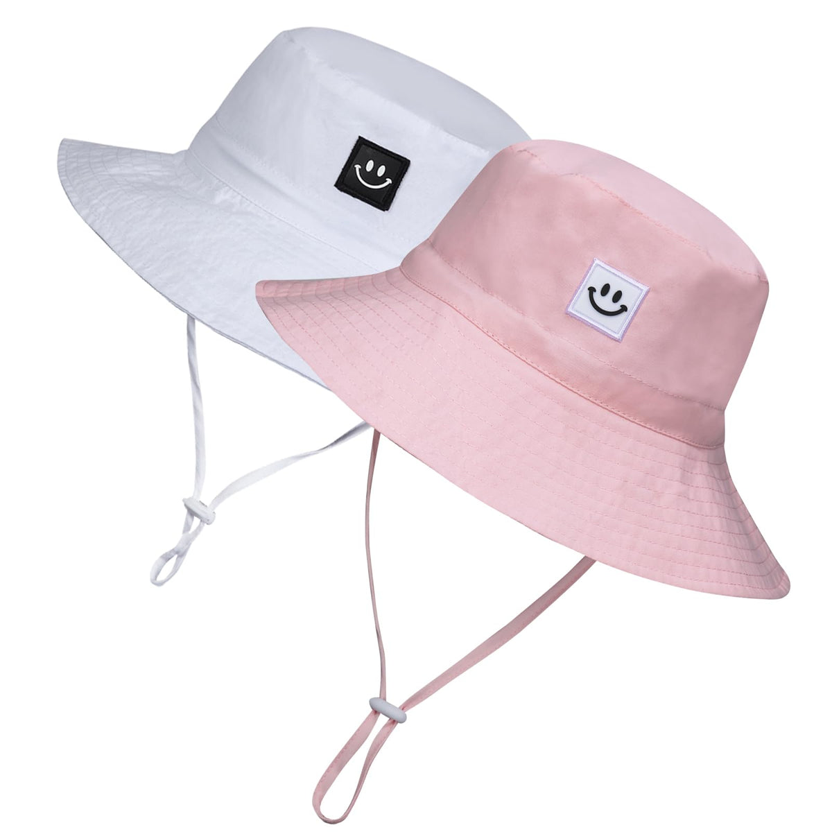 MaxNova Baby Sun Hat Smile Face UPF 50+ Toddler Bucket Hat for Boys Girls 0-7 Years