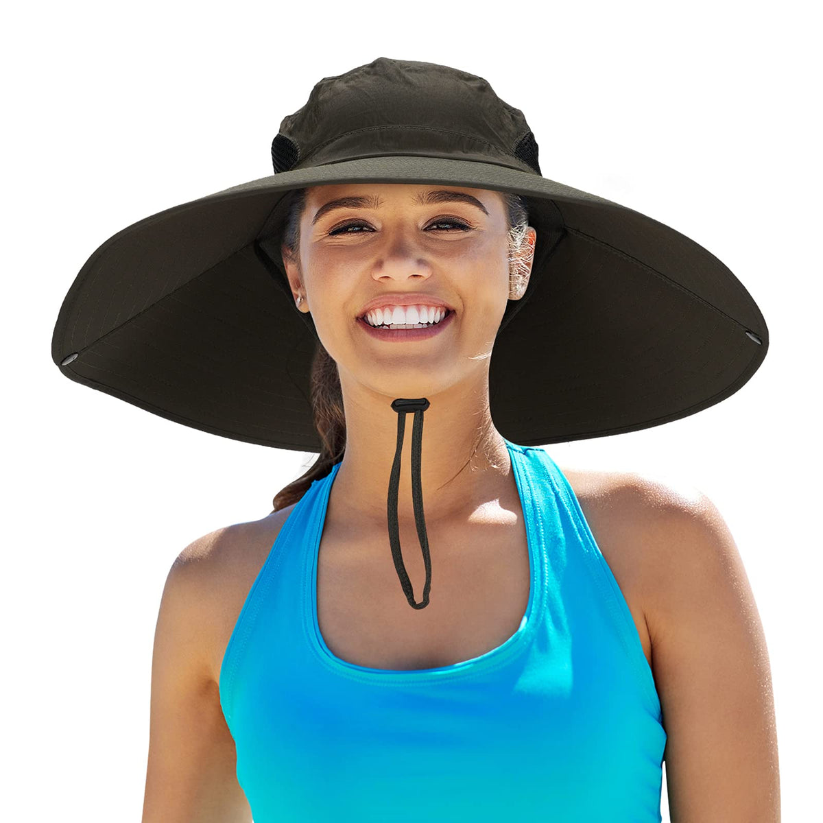 Leotruny Women Super Wide Brim Sun Hat UPF50+ Waterproof Bucket Hat