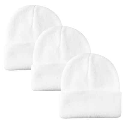 PFFY Unisex Beanie Hats for Men Women Plain Knit Winter Beanies Warm Hat