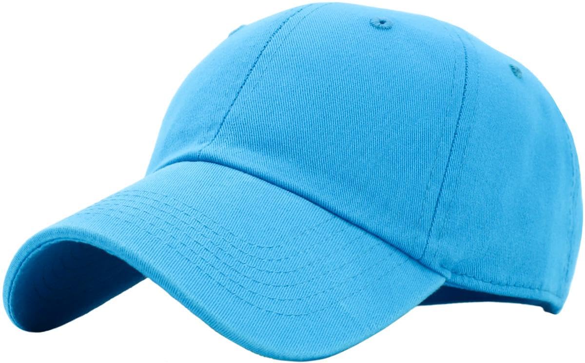 KBETHOS Classic Unisex Cotton Adjustable Low Crown Baseball Cap – Plain Dad Hat