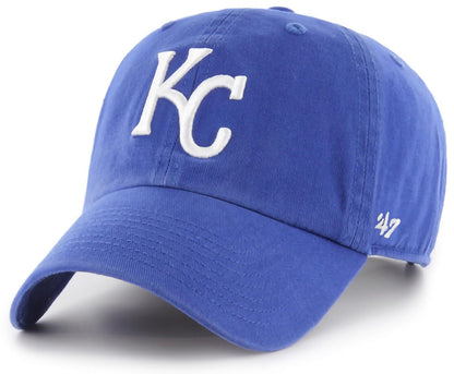 47 Brand MLB Team Color Home Primary Logo Clean Up Adjustable Baseball Cap Hat, Adult