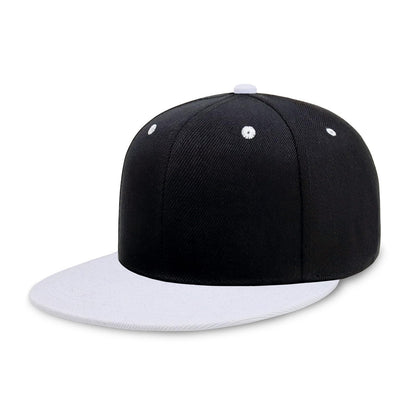 CHOK.LIDS Classic Snapback Flat Bill Hat Blank Adjustable Baseball Cap