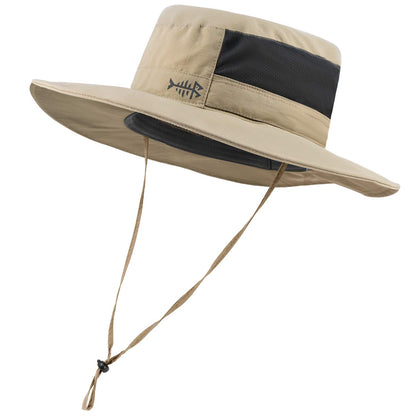 BASSDASH UPF 50+ Sun Fishing Hat Water Resistant with Detachable Neck Flap