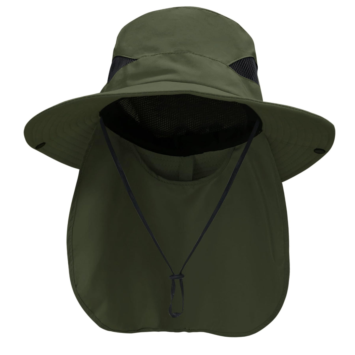 NPQQUAN Sun Hats for Men Women with Neck Flap UPF 50+ UV Protection