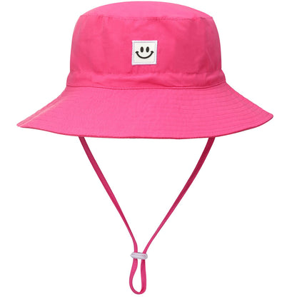 MaxNova Baby Sun Hat Smile Face UPF 50+ Toddler Bucket Hat for Boys Girls 0-7 Years