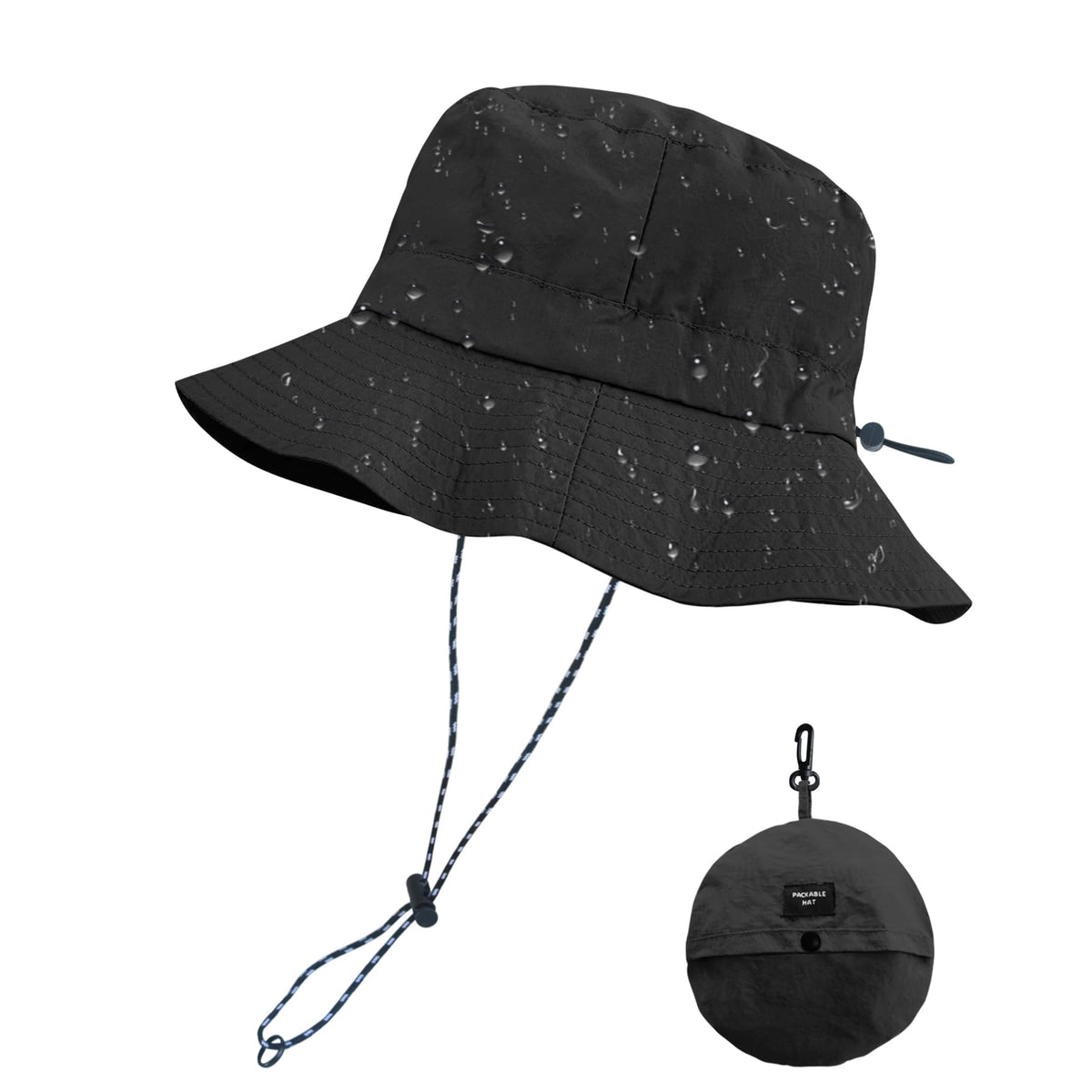 PFFY Packable Sun Bucket Hat for Men Women Outdoor UV Protection Sun Hats