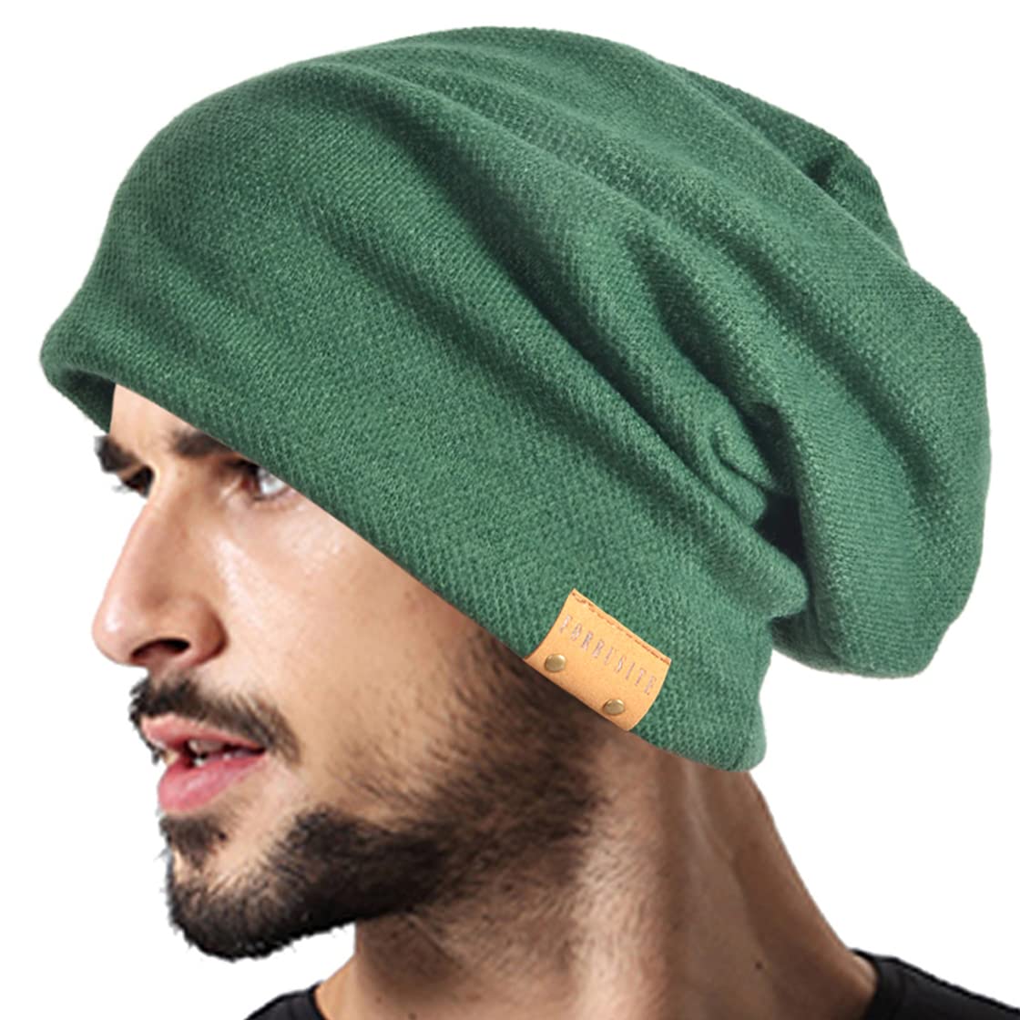 VECRY Men Oversized Slouch Beanie Large Skullcap Knit Hat