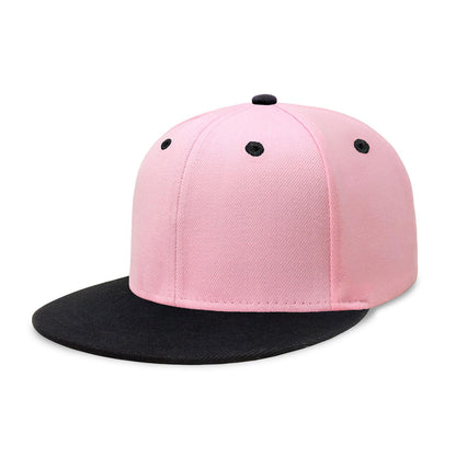 CHOK.LIDS Classic Snapback Flat Bill Hat Blank Adjustable Baseball Cap
