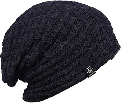 FORBUSITE Mens Slouchy Long Oversized Beanie Knit Cap for Summer Winter B08