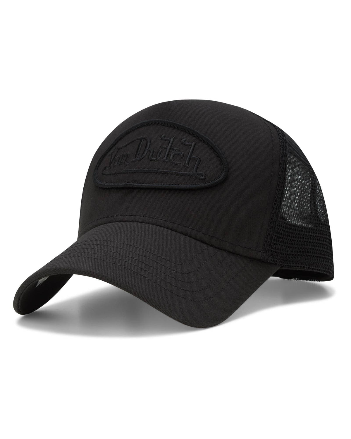 Von Dutch Unisex Trucker Hat - Retro Classic Solid Color Mesh Back Snapback Baseball Cap for Men & Women.